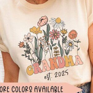 Grandma Shirt, Wildflowers Grandma Shirt